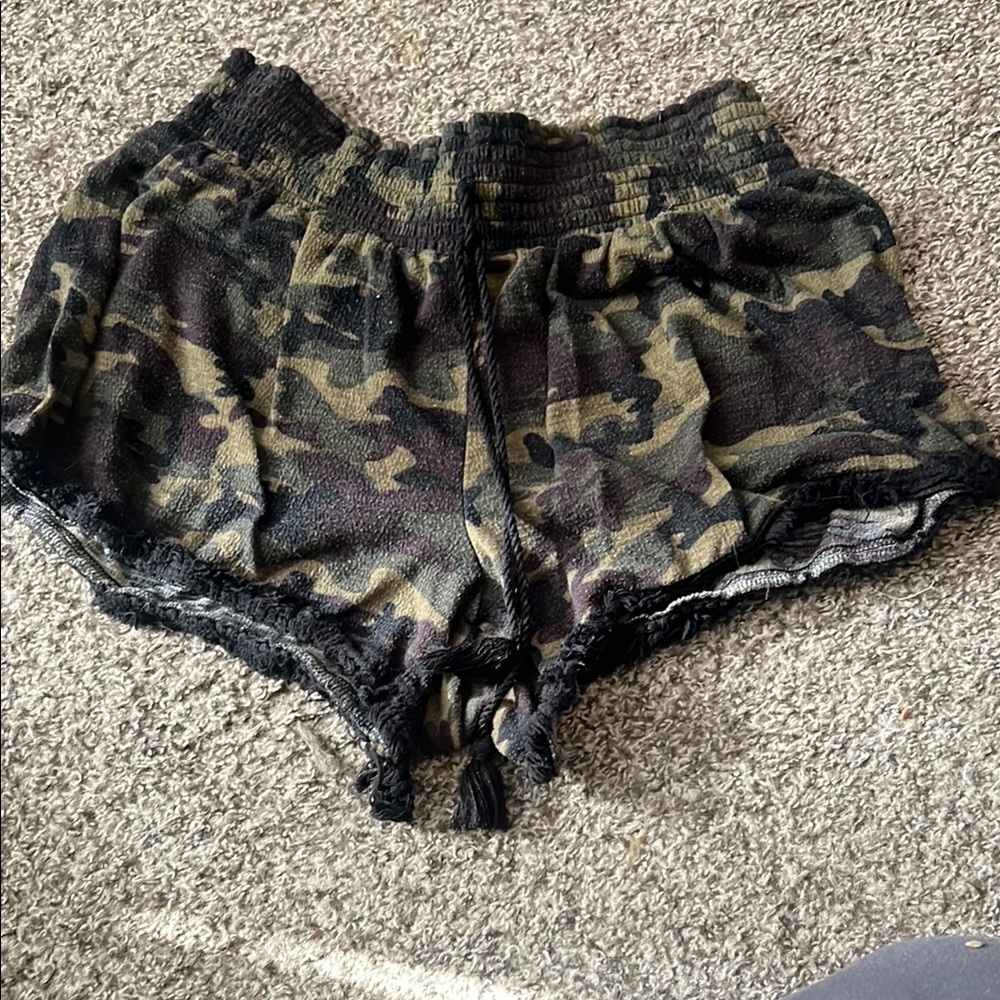 Camouflage Print Shorts